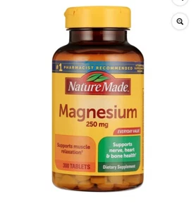 Nature Made Magnesium Oxide 250 mg Tablets, Dietary Supplement, 300 Count - Picture 1 of 4