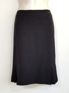 Tahari Arthur S. Levine Women Sz 6 Black Trumpet Skirt Pleated Above Knee Lined - Imagen 1 de 8