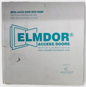 Panel de acceso de pared/techo de metal Elmdor de acero galvanizado con bisagras de 12 pulgadas x 12 in. - Imagen 1 de 1