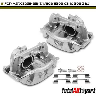 2x Pinza de freno de disco con soporte para Mercedes-Benz W203 S203 C240 C280 C320 delantera Foto 1 de 4