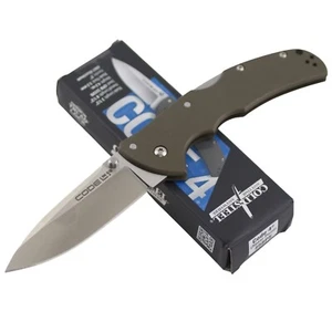 Cold Steel Code 4 Lockback Folding Pocket Knife Spear Point Blade Gray Aluminum - Picture 1 of 2