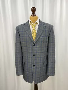 BUGATTI Amazing Vintage Multicolor Plaid Fratelli Wool Sport Coat Size 42US\52IT - Picture 1 of 12