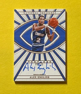 2022-23 PANINI NATIONAL TREASURES ALEX ENGLISH AUTOGRAPH /25 #PLS-AXE NUGGETS - Bild 1 von 2