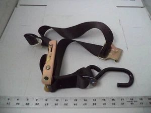 Q STRAINT, RH Rear BROWN Tie Down Belt, Meets FMVSS CMVSS SAE J2249, pn Q5-6111 - Picture 1 of 6