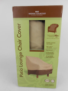 Outdoor Patio Lounge Wicker Chair Furniture Cover 38" W x 33.5"L x 31" H - Beige