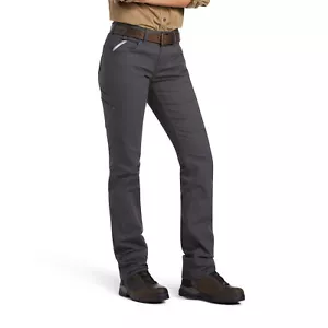 Ariat® Ladies Rebar DuraStretch™ Made Tough Grey Pant 10039149 - Picture 1 of 260