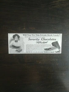 Anuncio original vintage de 1909 Society Chocolates Taylor Made Taylor Bros Company - Imagen 1 de 1