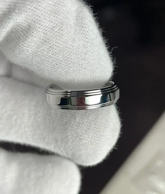 Mens Polished Ring, Solid Comfort Fit Titanium, 5.5mm Width, made to order - Image 1 of 4