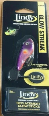Lindy Glow Spoons 5/16 OZ  SUNSPOT with Replacement Glow Sticks  LGSTK225 - Image 1 of 2