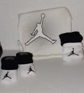 NIB Newborn 0-6 months Michael Jordan Jumpman #23 Jersey Bodysuit Hat & Booties  - Picture 1 of 8
