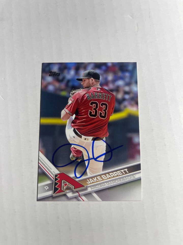 Arizona Diamondbacks JAKE BARRETT Signed Card - Image 1 of 1