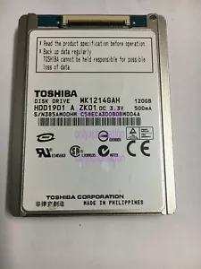 120GB Toshiba MK1214GAH 4200 RPM 1.8" ZIF/CE Hard Drive for Sony SR12E Camera~ - Picture 1 of 5