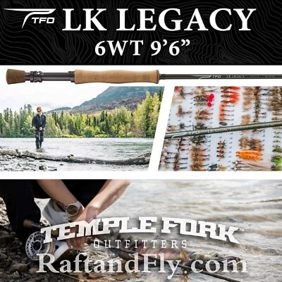 TEMPLE FORK OUTFITTERS TFO LK Legacy 6wt 9'6" Fly Rod - Lifetime Warranty - FREE SHIPPING