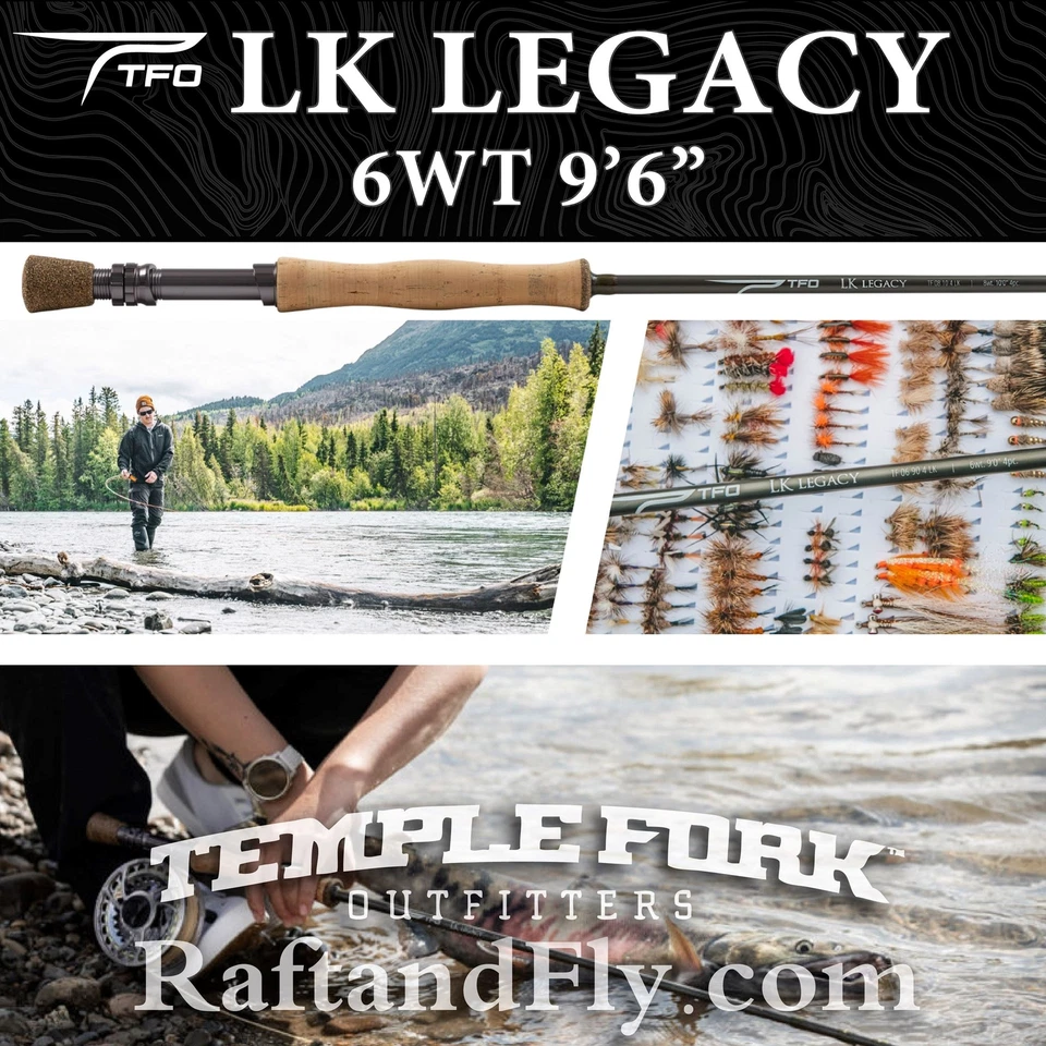 TFO LK Legacy 6wt 9'6" Fly Rod - Lifetime Warranty - FREE SHIPPING - Image 1 of 4