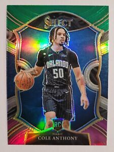2020-21 Cole Anthony Select Green White Purple Prizm Concourse Rookie #75 Magic