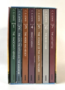 The Chronicles of Narnia: BOX SET - Complete #1-7 by C.S. LEWIS - PAPERBACKS - Picture 1 of 10