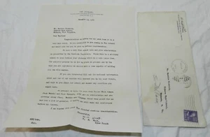 Carta de colección 1947 sobre el membrete de la ciudadela - The Military College of SC - Imagen 1 de 5