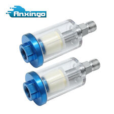 2x In Line Oil Water Separator Filter Seperator 1/4" Air Line Compressor Tool US