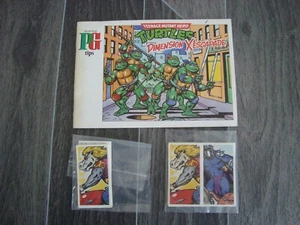 Brooke Bond Tea Card Album TEENAGE MUTANT TURTLES  And  Single And Double Set - Picture 1 of 2
