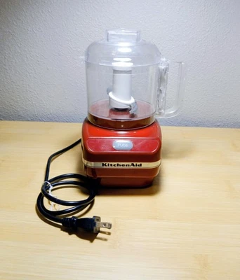 Kitchen Aid Chef's Chopper Mini Food Processor 3 Cups KFC3100ER1 Red - Image 1 of 4