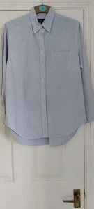 Racing Green Womens Size 10 Pale Blue Fitted Shirt, Buttons At Cuff 100% Cotton - Picture 1 of 4