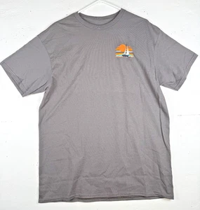 Talla L - Croft & Barrow Velero Puesta de Sol Gráfico Camiseta Gris Kohl's - Imagen 1 de 7