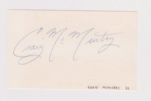 Craig McMurtry - Signed 3x5 - Debut 1983 - Braves - Picture 1 of 1