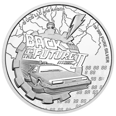 2021 Niue Back to the Future II Coin 1 oz BU .999 Silver in Original Capsule - Image 1 of 2
