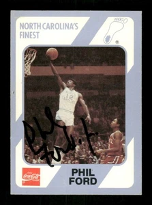 1991 Collegiate Collection UnC 8 Phil Ford signed auto autograph  MZ BXCP56 - Picture 1 of 2
