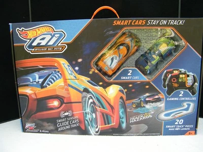 Ai Intelligent Race System Hot Wheels with 2 Smart Cars/Track/Controllers Sealed - Image 1 of 4