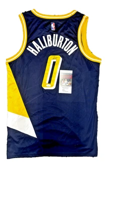 TYRESE HALIBURTON signed INDIANA PACERS Jersey w/ COA JSA CD77306 - Image 1 of 3