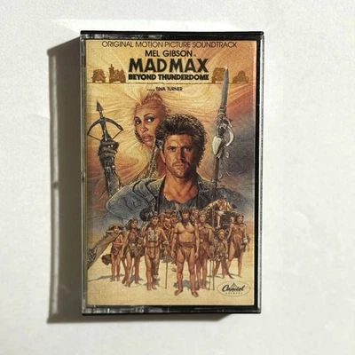 Mad Max Beyond Thunderdome Soundtrack Cassette Tape 1985 Tina Turner Foto 1 de 2