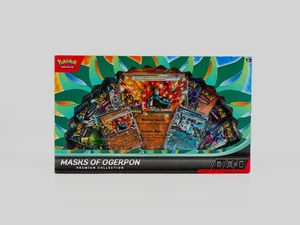 CAJA COLECCIÓN PREMIUM MÁSCARAS POKEMON DE OGERPON - Imagen 1 de 2