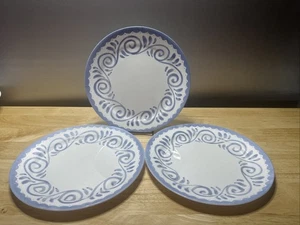 3er Set Corelle "Oceanview" Speiseteller 10 1/4" Blue Swirl, reduziert - Bild 1 von 5