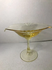 Vintage Heisey Empress Saraha Pedestal Compote Candy Dish Elegant 6” H - Picture 1 of 2