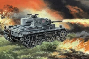 Unimodel UM 276 - 1/72 Panzer III Ausf M Flammenpanzer Maßstab Modell Plastikbausatz - Bild 1 von 12