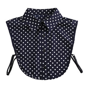 100% Polyester Fiber Dot Collar Dress Blouse Women Shirts