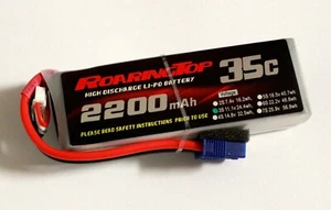 RoaringTop LiPo Akkupack 35C 2200mAh 3S 11,1V mit EC3 Stecker - Bild 1 von 1