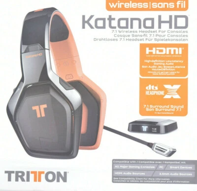 MAD CATZ Tritton Katana Wireless 7.1 Gaming Headset Kopfhörer PS5 PS4 Xbox PC - Bild 1 von 4