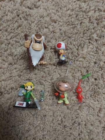 World of Nintendo Figure LOT OLIMAR Red Pikmin Cranky Kong Link Jakks 2.5” Cover