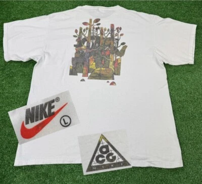 Camiseta De Colección Años 90 Nike ACG Senderismo Trail Sasquatch Pie Grande Gráfico Para Hombre’s Grande Foto 1 de 4