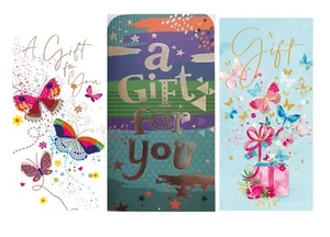 Pack of 6 Gift For You 3 Fold Money Wallets With Envelop Cash Voucher Gift Card - Picture 1 of 6