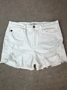 KanCan Shorts 20 31W High Waisted Distressed Gypsy Boho Denim Cut Off Festival - Bild 1 von 11