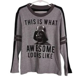 Camisa Top STAR WARS Niños Gris Manga Larga 5/6 "Esto es lo que parece impresionante" - Imagen 1 de 5