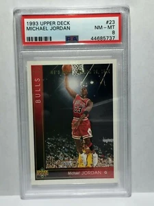 1993 Upper Deck #23 PSA 8 Michael Jordan HOF LEGEND MVP CHAMP BULLS CARD CHICAGO - Picture 1 of 2