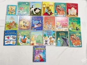 Lot of 19 Vintage Golden Book Lots, Hardcover - Picture 1 of 2