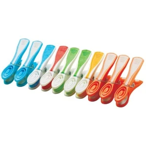 Pinze Mollette Bucato in pvc 40 Pz. Adatto a Stendi Biancheria per Panni unidi - Foto 1 di 4
