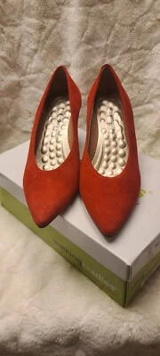 Zapatos de salón Sasha de gamuza roja para mujer 8,5 m cómodos  Foto 1 de 4
