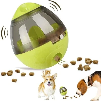 Juguete para perro Treat Ball aumenta el coeficiente intelectual bola dispensadora de alimentos interactiva (verde) Foto 1 de 4