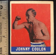 1948 Leaf Boxing Card Johnny Coulon #78 Bantamweight Champ CF